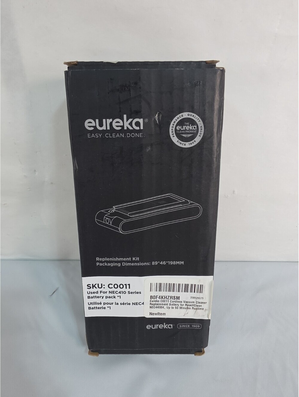 Eureka C0011 Cordless Vacuum Cleaner Replacement Battery for ReactiClean NEC440B
